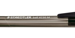staedtler 4230 m boligrafo retractil punta 1mm ancho de linea medio diseño triangular color negro