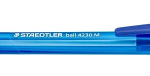 staedtler 4230 m boligrafo retractil punta 1mm ancho de linea medio diseño triangular color azul