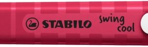 stabilo swing cool naturecolors wildflower marcador fluorescente cuerpo plano punta biselada trazo entre 1 y 4mm tinta con base de agua antisecado color rojo borgoña