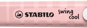 stabilo swing cool naturecolors wildflower marcador fluorescente cuerpo plano punta biselada trazo entre 1 y 4mm tinta con base de agua antisecado color colorete
