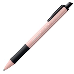 stabilo pointball naturecolors wildflower boligrafo retractil trazo 0.5mm hecho con 87% bioplastico grip antideslizante recargable tinta azul color del cuerpo colorete
