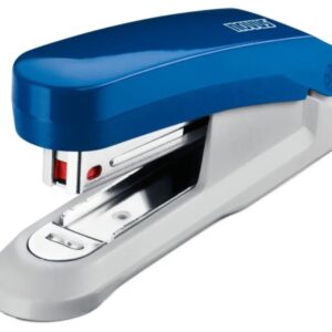 novus evolution e15 grapadora de sobremesa hasta 15 hojas grapado cerrado y clavado incluye 200 grapas nº10 color azul/gris