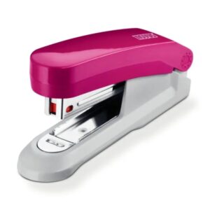 novus evolution e15 fresh grapadora de sobremesa hasta 15 hojas grapado cerrado y clavado incluye 200 grapas nº10 color rosa/gris