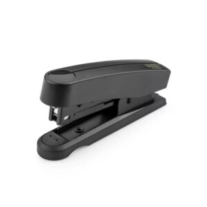 novus harmony b10 re+new grapadora de sobremesa fabricada con 95% de plastico reciclado hasta 15 hojas grapado cerrado y clavado incluye 200 grapas color negro