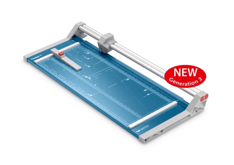 dahle 554 cizalla profesional de rodillo formato a2 capacidad 20 hojas longitud de corte 720mm cuchilla circular autoafilable de acero