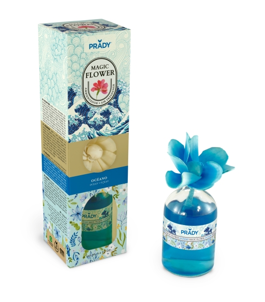 prady ambientador magic flower oceano frasco de cristal 100ml