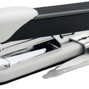 novus stabil grapadora de sobremesa con quitagrapas capacidad de grapado 30 hojas grapas 24/6, 26/6 grapado abierto, cerrado y clavado color negro/gris claro