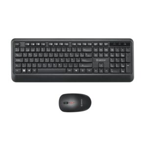unykach uk39 pack de teclado inalambrico compacto + raton inalambrico 1600dpi, 3 botones, uso ambidiestro color negro
