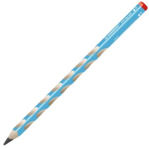stabilo easygraph lapiz de grafito mina hb de 3.15mm diseño ergonomico uso diestro color azul