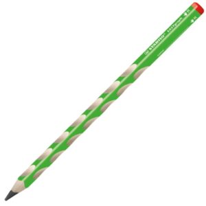 stabilo easygraph lapiz de grafito mina hb de 3.15mm diseño ergonomico uso diestro color verde
