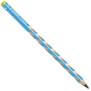 stabilo easygraph lapiz de grafito mina hb de 3.15mm diseño ergonomico uso zurdo color azul