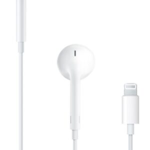 apple earpods auriculares binaurales lightning microfono integrado control de volumen color blanco