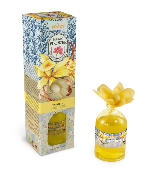 prady ambientador magic flower vainilla frasco de cristal 100ml