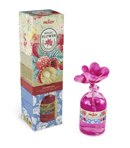 prady ambientador magic flower frambuesa frasco de cristal 100ml