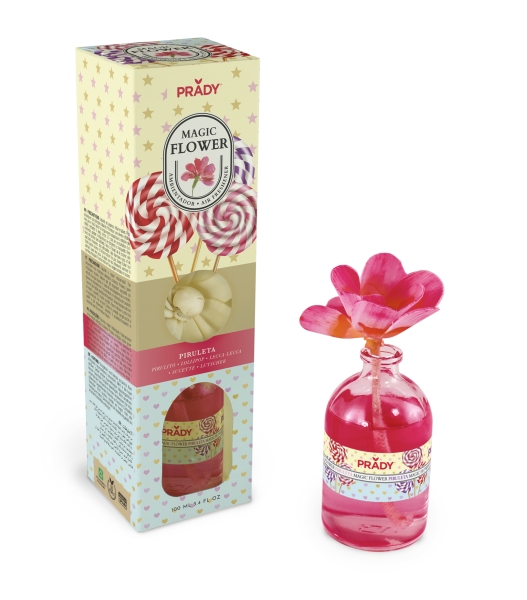 prady ambientador magic flower piruleta frasco de cristal 100ml