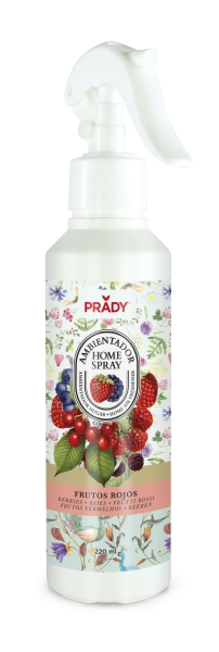 prady ambientador home spray frutos rojos frasco de 220 ml spray pulverizador