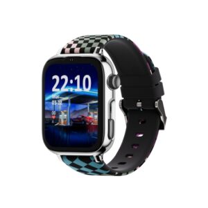 savefamily reloj inteligente smartwatch infantil savewatch plus 2 pantalla amoled carcasa plateada correa silicona loop