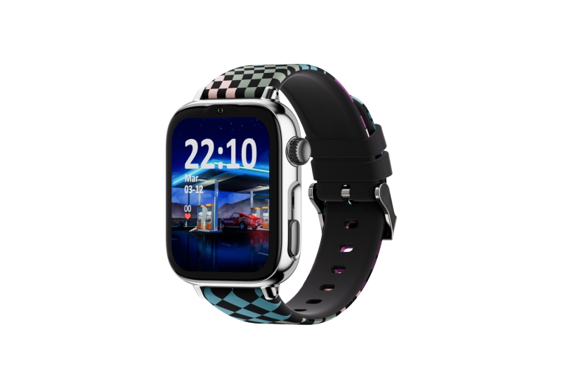 savefamily reloj inteligente smartwatch infantil savewatch plus 2 pantalla amoled carcasa plateada correa silicona loop