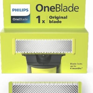 philips oneblade qp210/51 cuchilla de repuesto original compatible con todos los mangos oneblade y oneblade pro resistente al agua ipx7