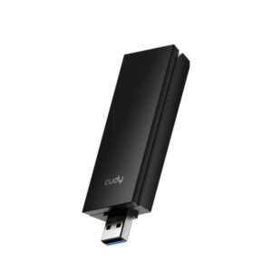 cudy ax5400 adaptador usb 3.0 tribanda wi fi 7 de alta ganancia velocidad hasta 2882mbps 29.9x13.2x88.8mm color negro