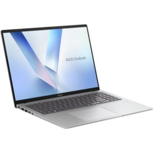 asus vivobook 16 portatil 16" amd ryzen ai 7 445 16gb ddr5 1tb ssd windows 11 home color plata teclado qwerty (es)