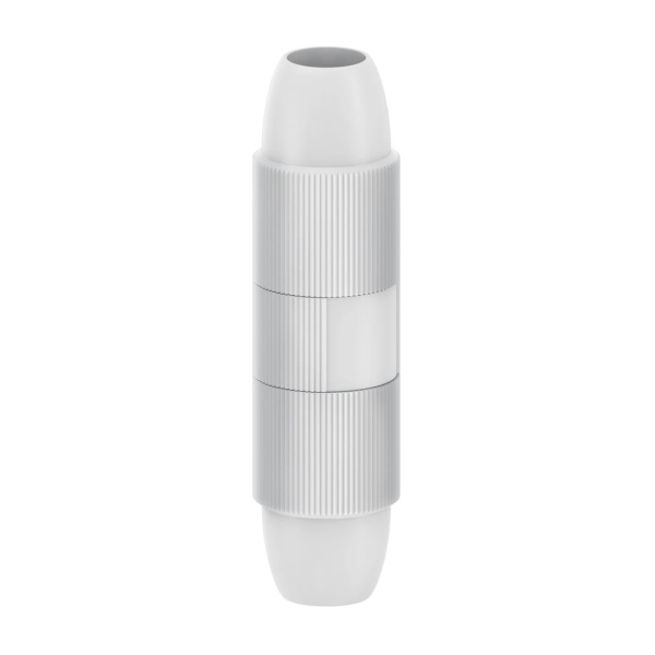 hama essential empalme coaxial con bloqueo fijacion con tornillo apto para cables entre 5 y 7mm color blanco
