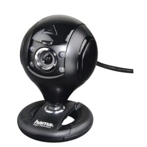 hama spy protect webcam hd cable 1.5m luz led usb a 2.0 microfono integrado proteccion contra espias modo uvc exposicion automatica 5.5x8x5.5cm color negro