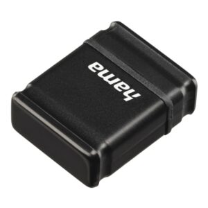 hama smartly memoria pendrive usb 2.0 con tapa 16gb de capacidad 10mb/s de transferencia 21x15x6.5mm color negro