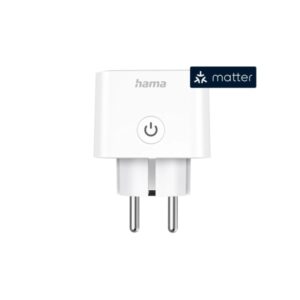hama enchufe wlan inteligente wifi ip20 compatible con asistente de voz monitor energia control con app 7.7x5.5x5.5cm color blanco