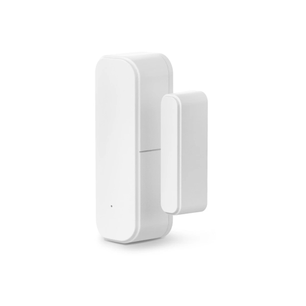 hama detector de puertes y ventanas inteligente compatible con asistentes de voz control por app wifi instalacion con tornillos o adhesivo color blanco