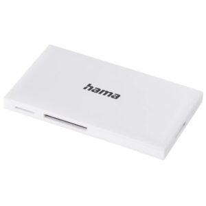 hama lector de tarjetas compactflash compatible con sd micro sd conexion con usb a 90.3x9x50.3mm color blanco