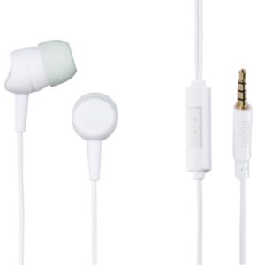 hama kooky auriculares con microfono cable 1.2m jack 3.5mm color blanco