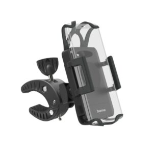 hama strong soporte de bicicleta para smartphone ancho dispositivo de 5 a 9cm peso max 230g universal manillares hasta 3cm color negro