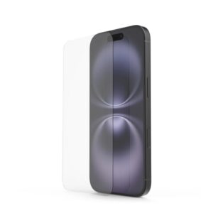 hama clear protect protector de pantalla para iphone 16 antihuellas vidrio de seguridad grado de dureza 9h color transparente