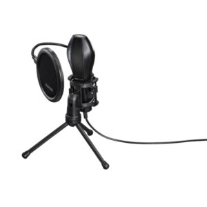 hama microfono usb con tripode cable 2m proteccion antipop ajuste de inclinacion color negro