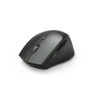 hama raton optico inalambrico para diestros 2400dpi 6 botones rango 10m silencioso usb a rf 2.4ghz 7x4.2x10.3cm color negro y gris