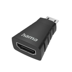 hama essential adaptador hdmi 4k hdmi hembra mini hdmi macho color negro