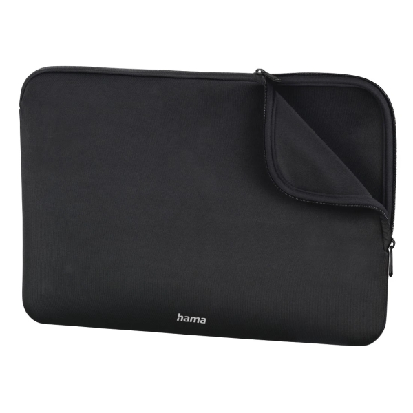 hama neopreno funda para portatiles hasta 15.6" cierre con cremallera forro interior suave 42x2x29cm color negro