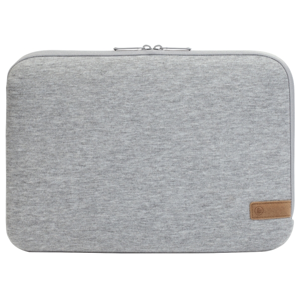 hama jersey funda para portatiles hasta 13.3" cierre con cremallera forro interior suave color gris