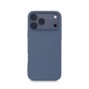 hama fantastic feel funda para iphone 17 pro max antiadherente anti suciedad poliuretano termoplastico bordes elevados color azul