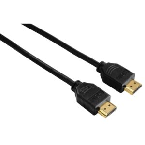 hama cable hdmi 4k macho longitud 1.5m soporta arc y 3d terminales chapados en oro ethernet velocidad hasta 10.2 gbps blindaje completo color negro