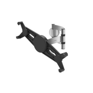 hama soporte de pared para tablets de 7 a 11" capacidad 1kg funcion rotativa aluminio color negro y plata