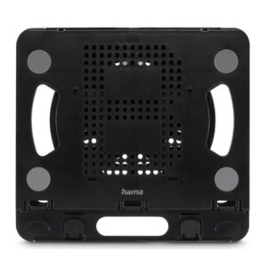 hama rotation soporte para portatil hasta 15.6" soporta hasta 3.5kg inclinacion en 8 niveles antideslizante 22x20x1.50cm color negro
