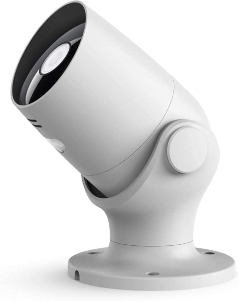 hama camara de vigilancia exterior con microfono y altavoz ideal para mascotas wifi vision nocturna ir ip65 full hd sensor de movimiento color blanco