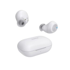 hama spirit chop ii auriculares con microfono omnidireccional bluetooth rango 10m ipx4 asistente de voz carga por usb c color blanco