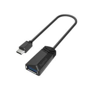 hama essential adaptador usb usb c macho usb a macho 5 gbit/s color negro