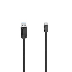 hama essential cable usb usb a macho usb c macho longitud 3m velocidad hasta 5gbps blindaje doble color negro