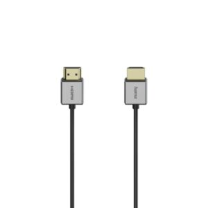 hama cable hdmi 8k macho longitud 1.5m soporta earc ethernet velocidad hasta 48gbps totalmente blindado color negro