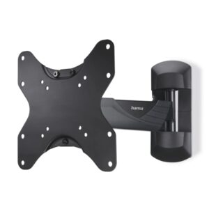 hama soporte de pared para tv hasta 50" peso max 35kg inclinable giratorio vesa 200x200mm acero gestor de cables color negro