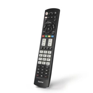 hama mando a distancia para tv panasoni alcance 10m 56 botones acceso directo a plataformas de streaming 21.4x5x2.3cm color negro